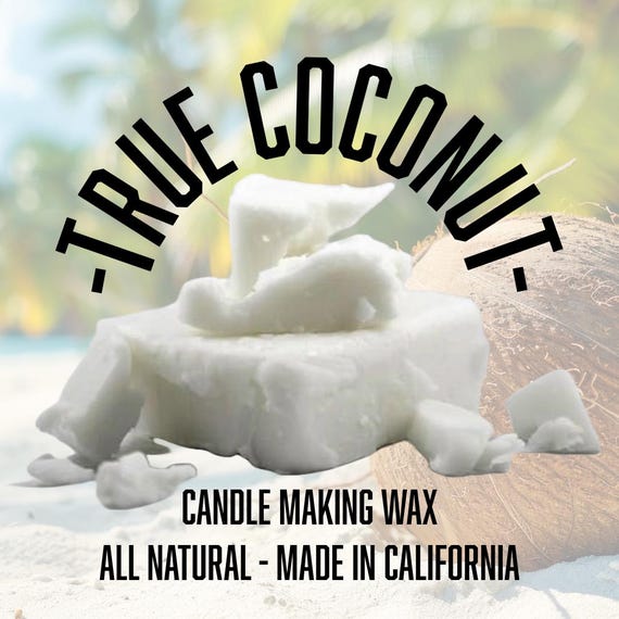 True Coconut Candle Wax: All Natural, Made in USA (10lbs)