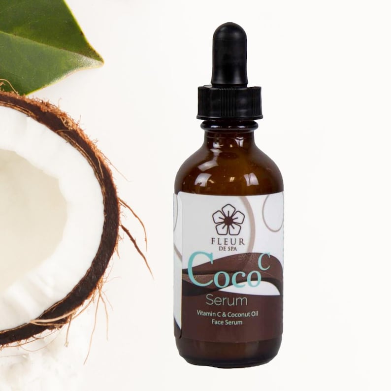 anti aging face serum from Fleur De Spa coconut oil and vitamin c for moisture and hydration