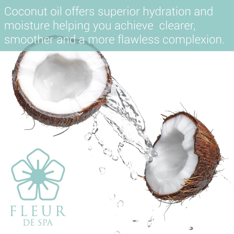anti aging face serum from Fleur De Spa coconut oil and vitamin c for moisture and hydration