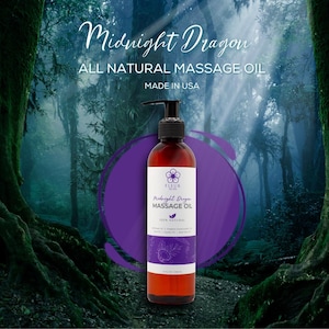 Massage Oil made in the USA - Great for sore muscles & back - Foot and hand massage - Couples massage - gift idea - All natural