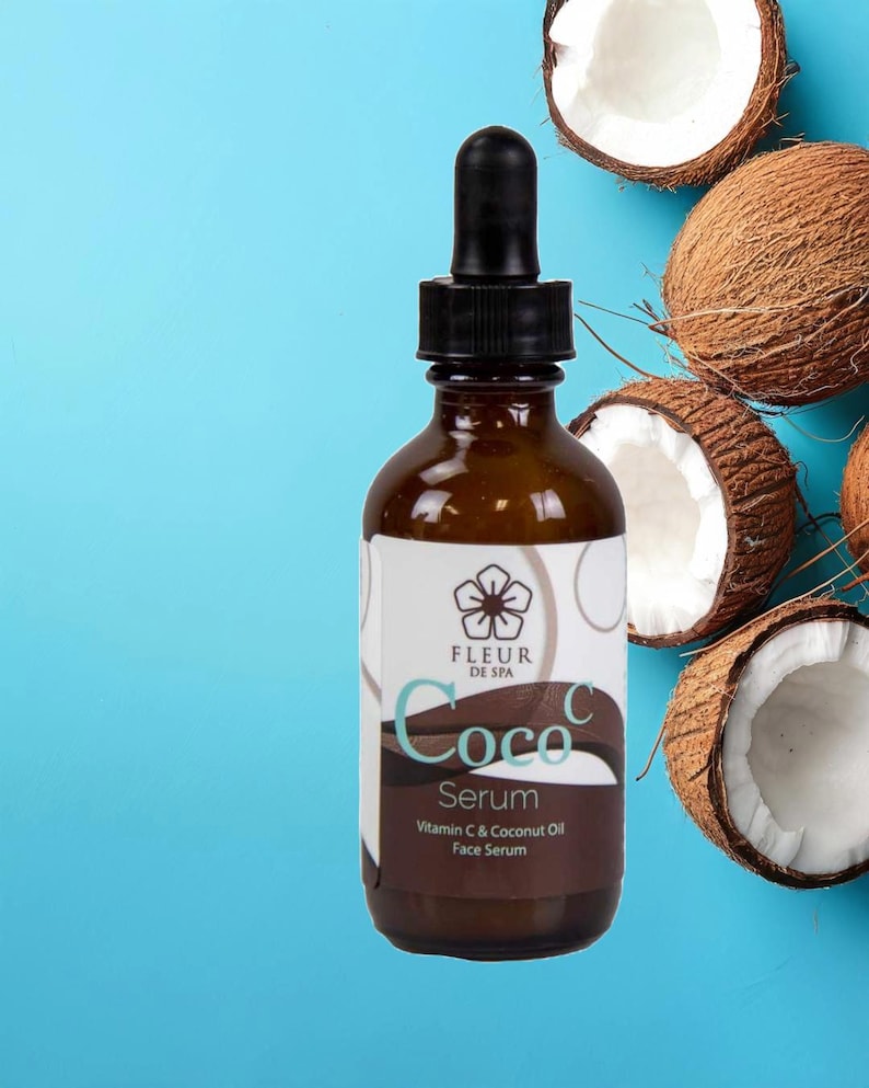 anti aging face serum from Fleur De Spa coconut oil and vitamin c for moisture and hydration