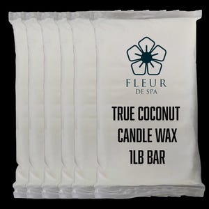 True Coconut wax for candle makers by Fleur De Spa 100% natural DIY wax melts for candles
