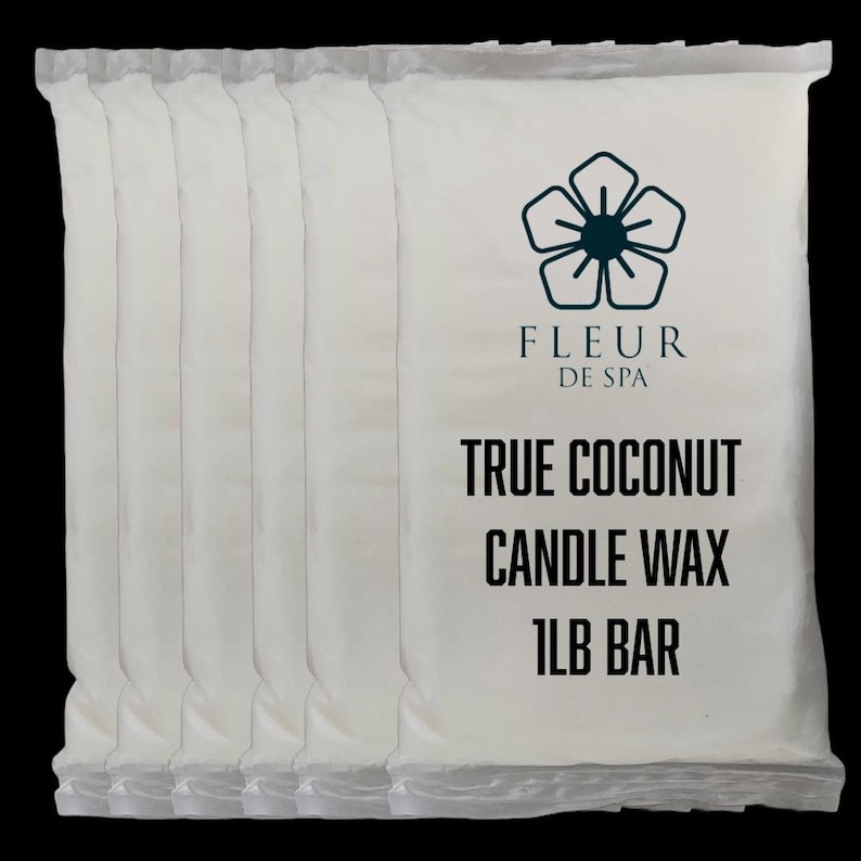 True Coconut wax for candle makers by Fleur De Spa 100% natural DIY wax melts for candles