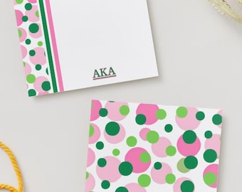 Tarjetas de notas de la hermandad griega Alpha Kappa Alpha