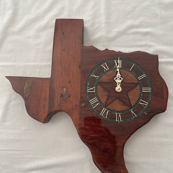 Texas Clock Etsy