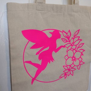 Fairy Tote Bag, Reusable tote bag, Teacher Gift, Teacher Bag, Reusable Shopping Bag, Tote Bag, Fairy, Gift Tote Bag, Cloth Tote Bag