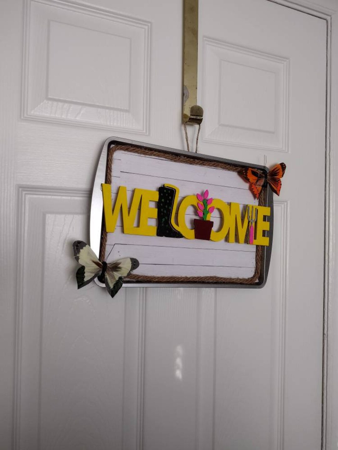 Metal Door Decoration Garden Metal Door Etsy