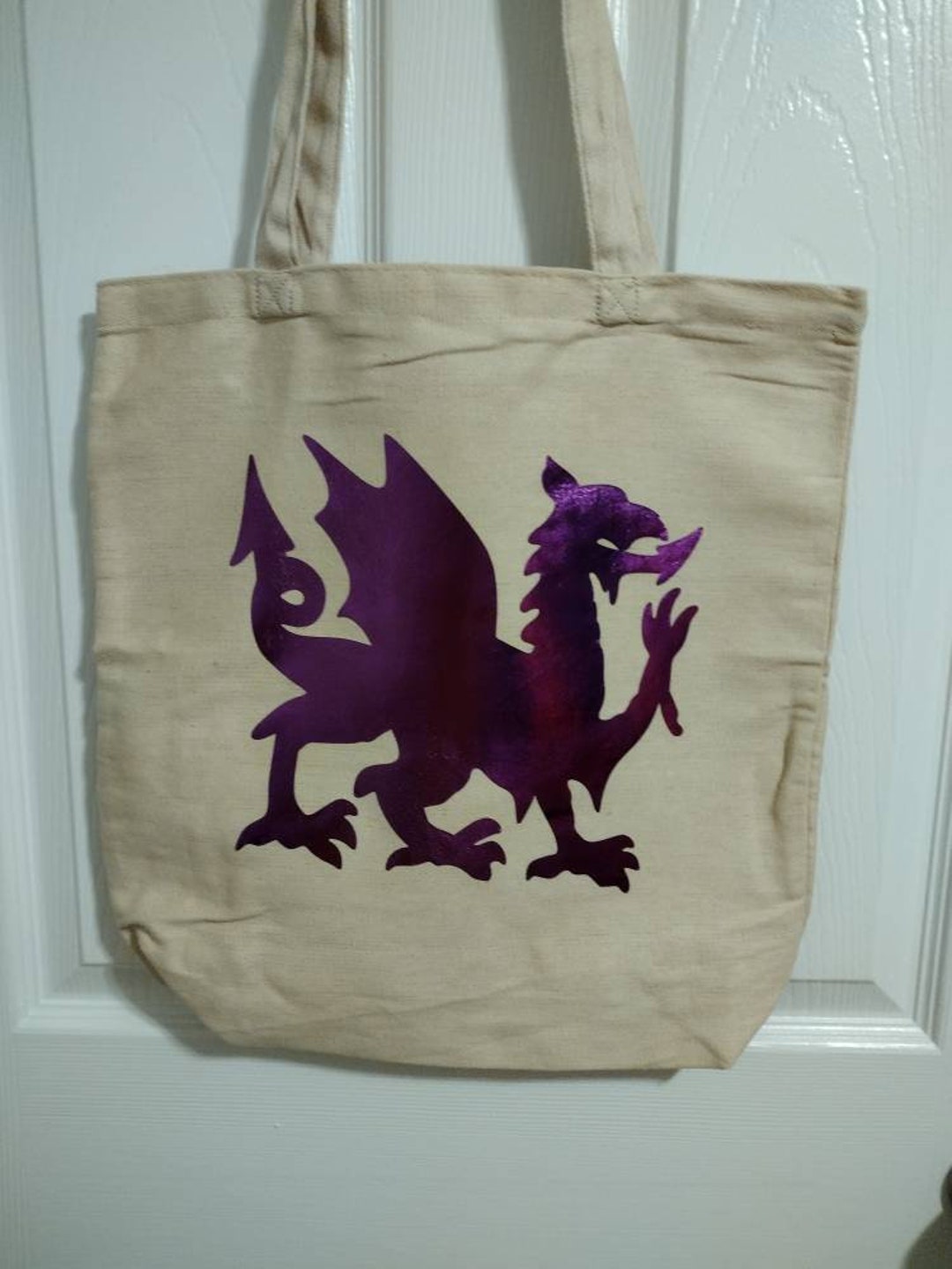 Dragon Tote Bag, Reusable Tote Bag, Gift for Her, Teacher Bag, Reusable Shopping Bag, Tote Bag