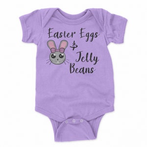 Oeufs de Pâques & Jelly Beans Svg Cut File Chemise de Pâques pour les enfants