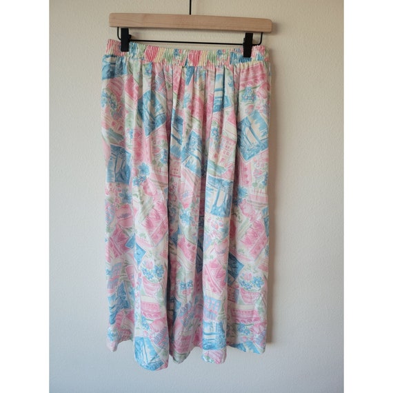 Vintage 90s KORET High Waisted Skirt - Pastel Cit… - image 4