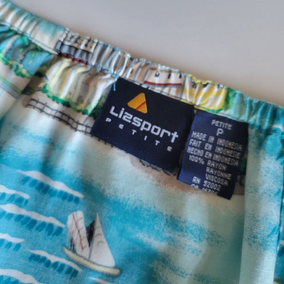 Vintage 1980s Beach Wear Lizsport Tropical Wrap S… - image 6