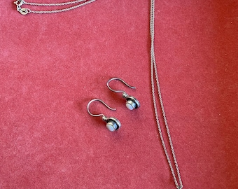 Vintage ‘Silver & Opal’ Jewelry Set