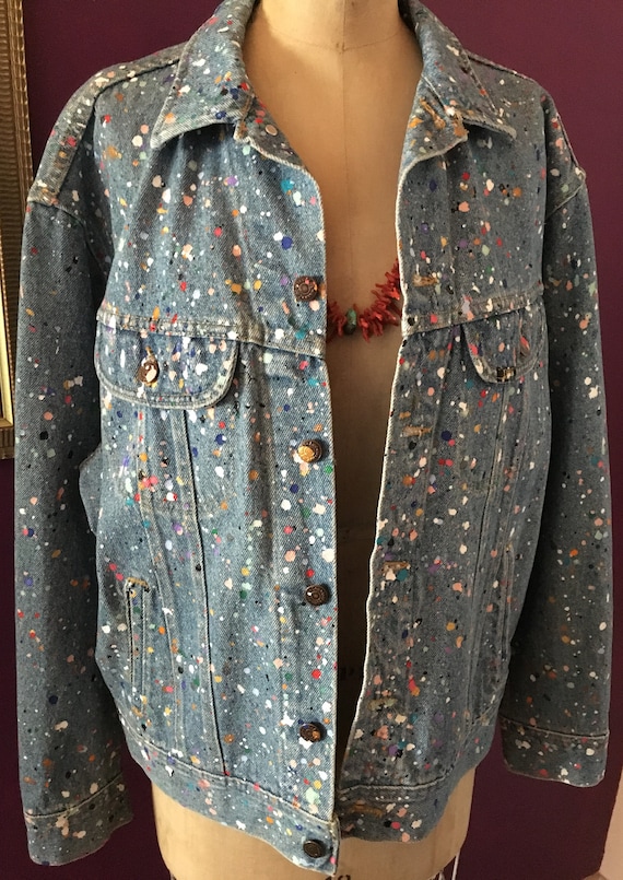 Hand painted 'Lee' denim jacket