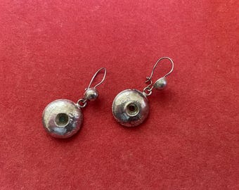 Vintage Sterling Silver ‘Mexican Medallion’ Earrings