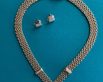Parure de bijoux « Avon Art déco » vintage des années 70