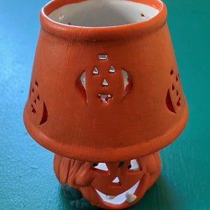 Halloween Pumpkin Candle Holder