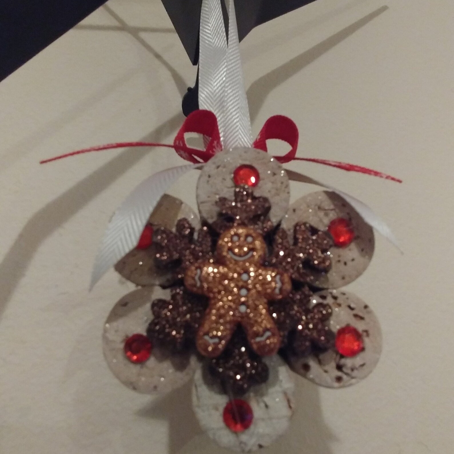 Gingerbread Boy Cork Snowflake Ornamentsset of 3 Etsy