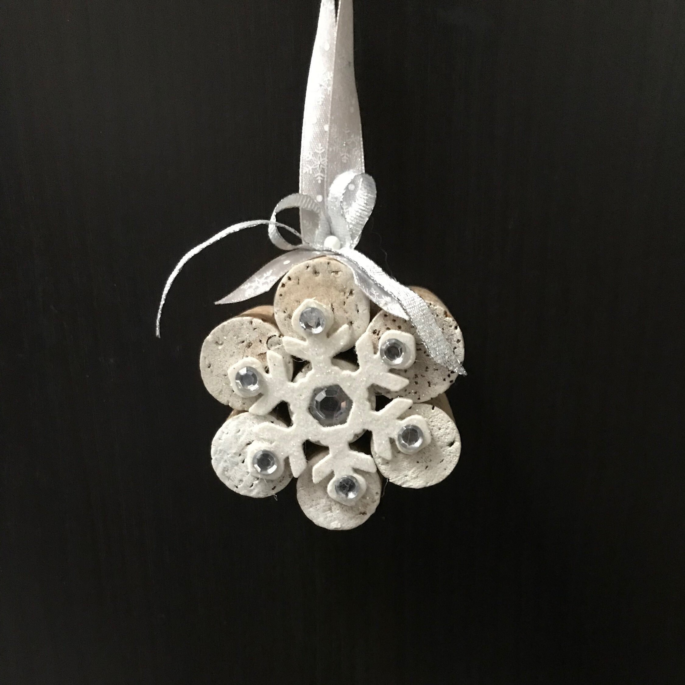 Cork Snowflake OrnamentsSet de 3 Etsy España