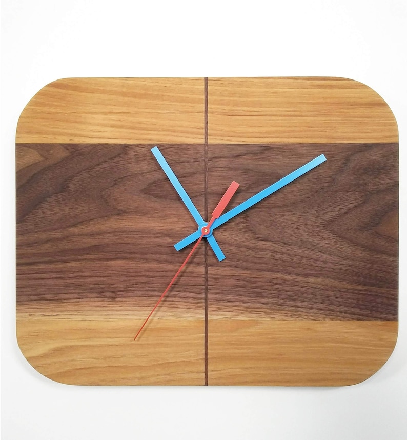 Walnut and Hickory RetroBug Clock