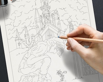 Zelda Coloring Pages Etsy