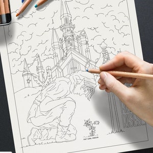 Legend of Zelda Coloring Book Page, Breath of the Wild Coloring Page, Non-Commercial Multi-Use Digital Download