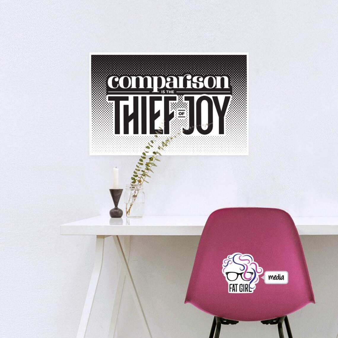 Comparison is the Thief of Joy 11x17 Print Etsy