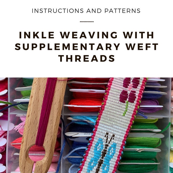 Inkle weaving with supplementary weft threads