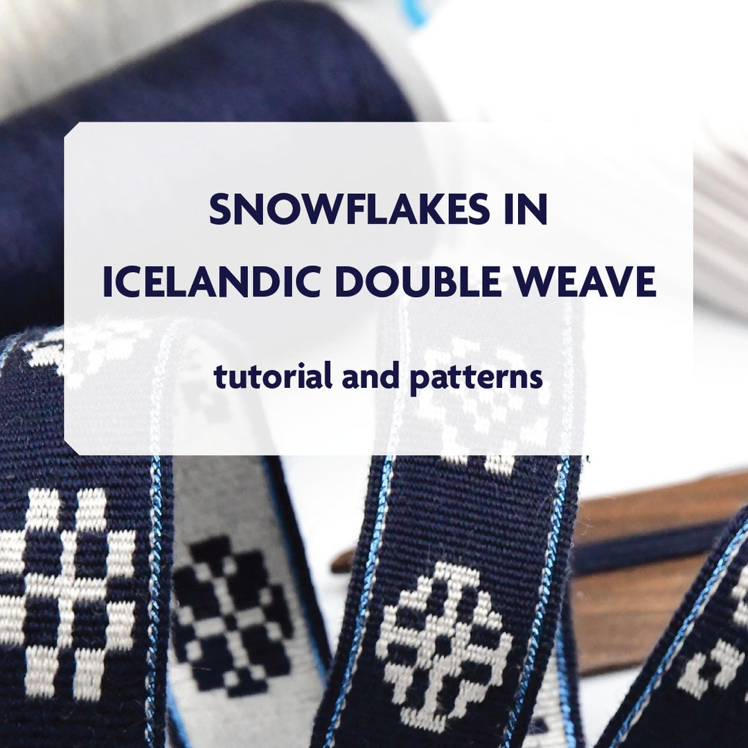 Snowflakes in Icelandic Double Weave tablet Weaving Etsy