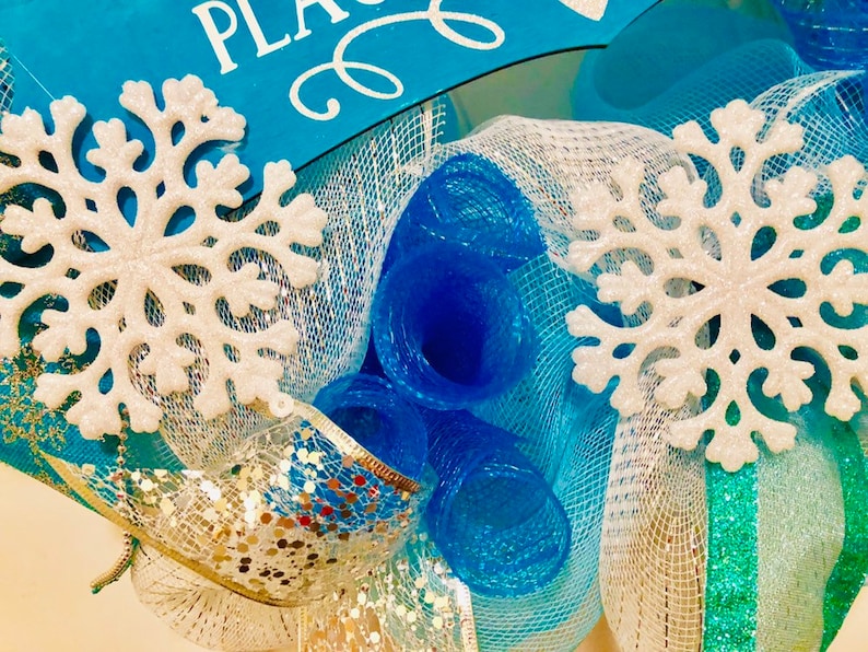 There/'s snow place like home wreath