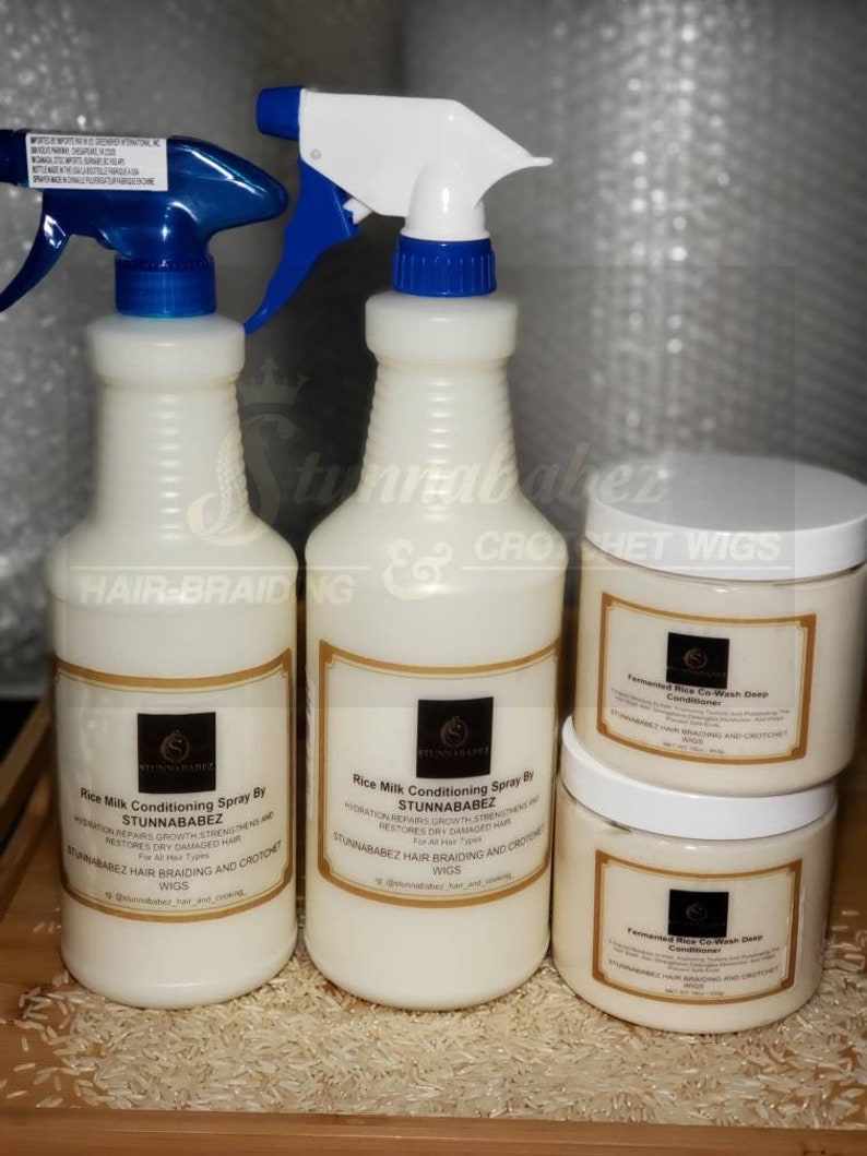 Rice Milk Conditioning Spray by Stunnababez 28oz and 32oz with Etsy