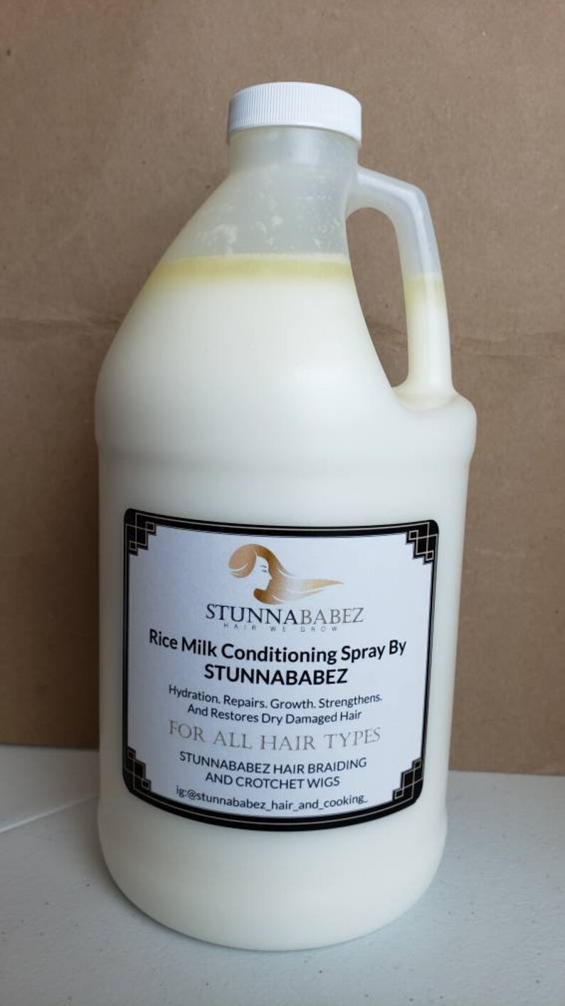 1/2 Gallon size Rice Milk Conditioning Spray by Stunnababez Etsy