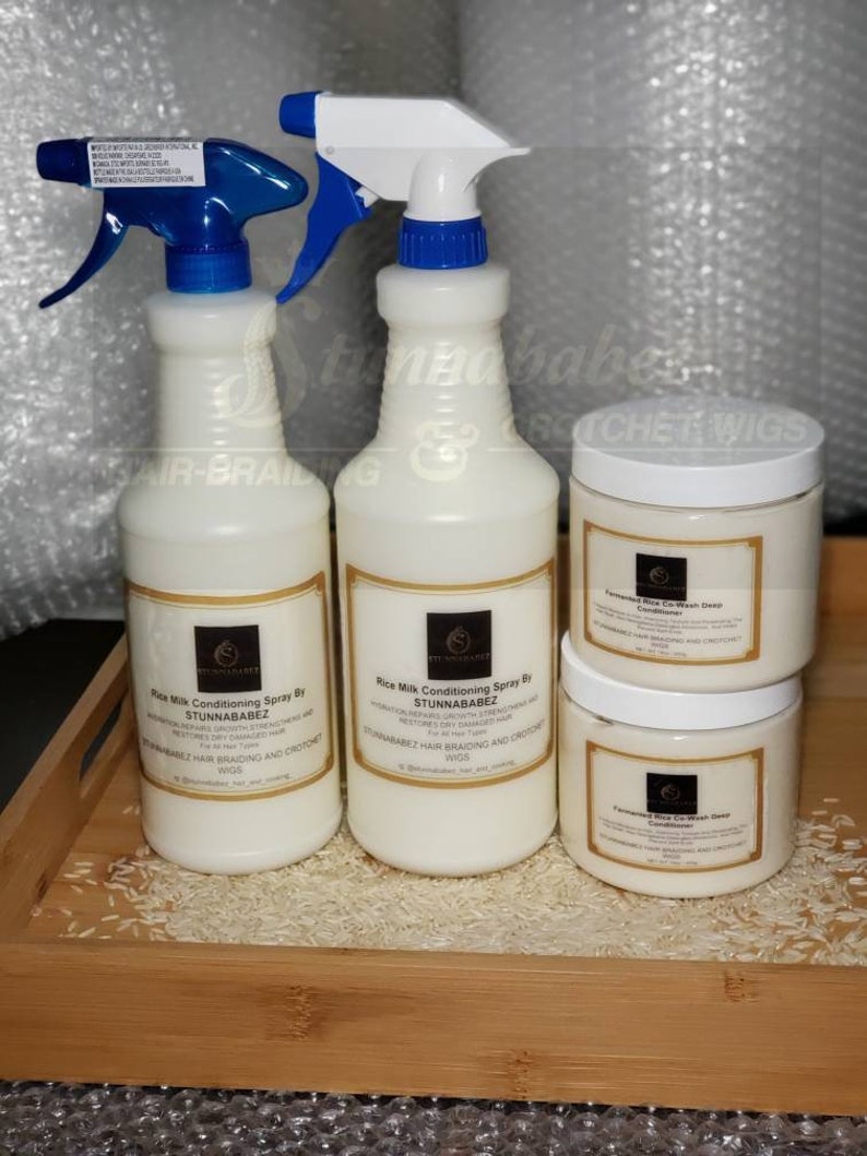 Rice Milk Conditioning Spray by Stunnababez 28oz and 32oz with Etsy
