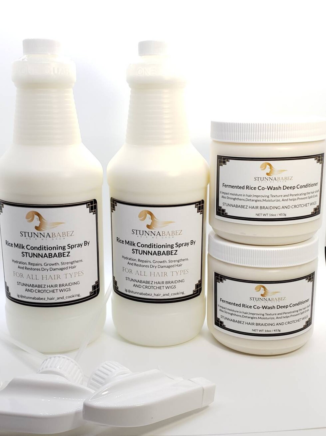 Rice Milk Conditioning Spray by Stunnababez 32oz and 32oz With Etsy