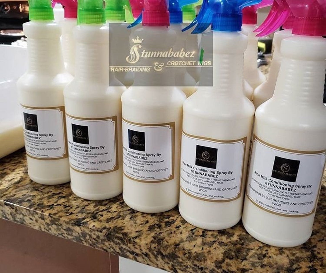 Rice Milk Conditioning Spray by Stunnababez32oz Etsy