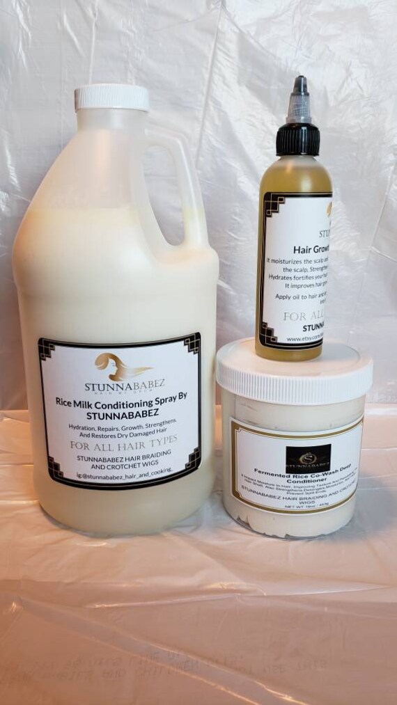 1 2 Gallon 16oz Cowash And 4oz Hair Growth Oil Etsy