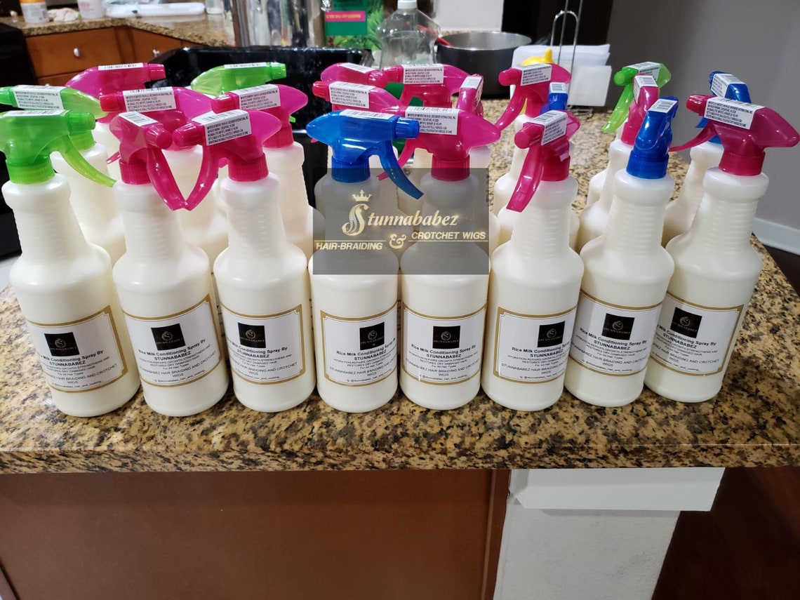 Rice Milk Conditioning Spray by Stunnababez32oz Etsy