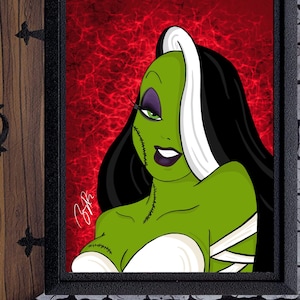 Bride Of Frankenstein DIGITAL ONLY Jessica Rabbit Halloween Art