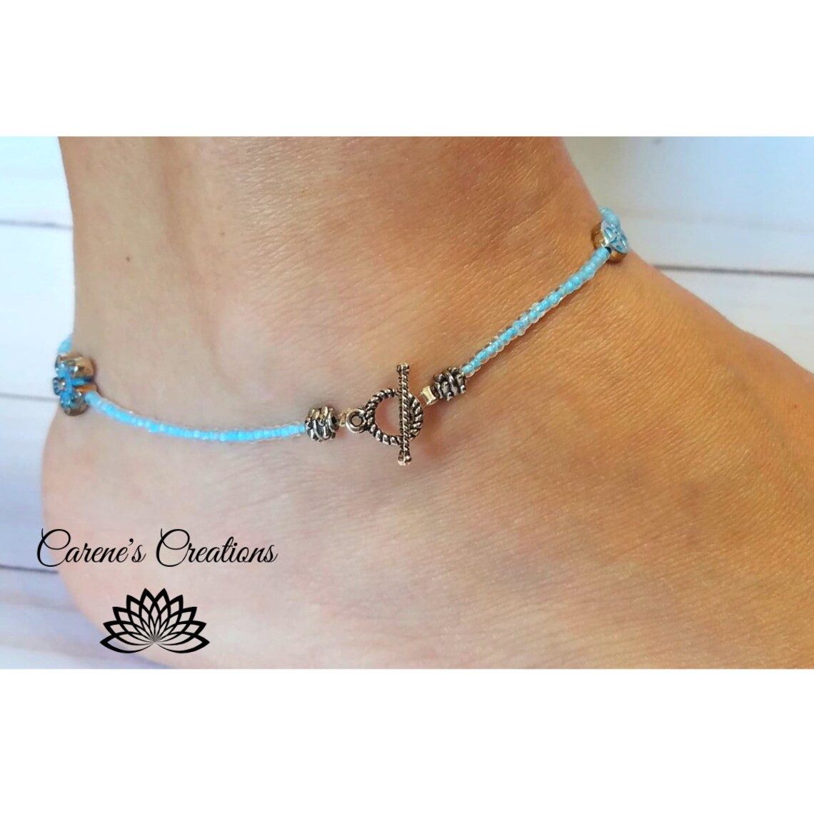 Beaded Ankle Bracelet Beaded Accessories Summer Jewelry Etsy UK