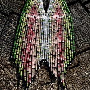 Regnbågsforell plus elritsa, pärlmönster i Danella Designs