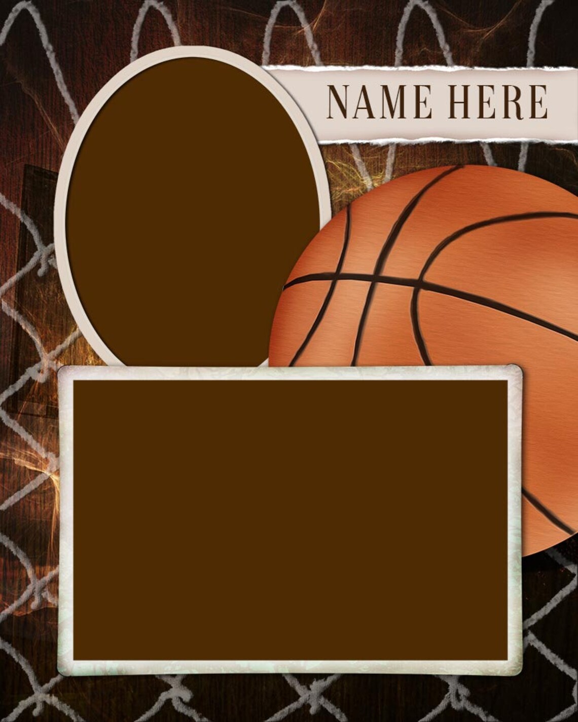 Basketball Sports Memory Mate Template for Photographers Etsy