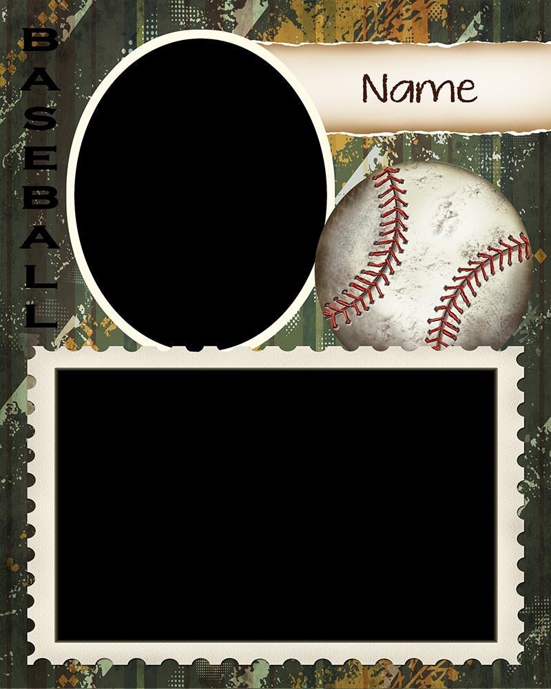 Baseball Sports Memory Mate Template for Photographers Etsy