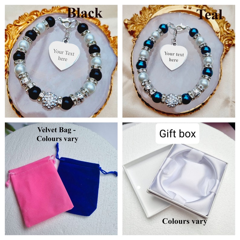 Flower Girl bracelet, Handmade Personalized Engraved Flower girl Gift, Wedding jewellery, Wedding gift, Bridesmaid Bracelet Proposal Gift image 6