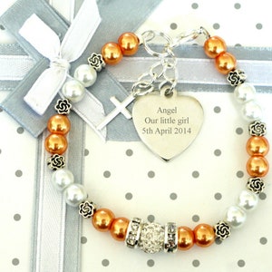 Unique Christening Gift, Special Keepsake, Baby Baptism Bracelet, Baby Flower Girl, Christening Bracelet, Wedding Bracelet, Holy Communion