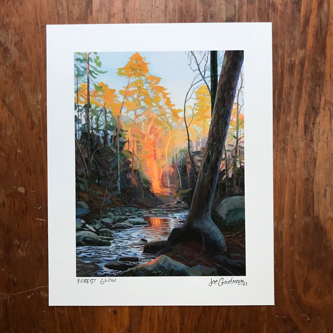 Mountain Forest Painting, Original Art, Fine Art Prints, Giclee ...