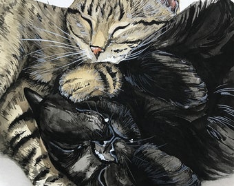 Personalized Watercolor Pet Portrait: Custom Dog or Cat Painting