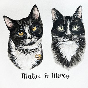Gift a Forever Memory Custom Watercolor Pet Portraits for Animal Lovers