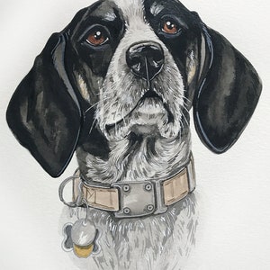 Custom Pet Watercolor Portrait – Personalized Mother’s Day Gift from Pet – Dog or Cat Memorial Artwork – Hand-Painted Animal Illustration