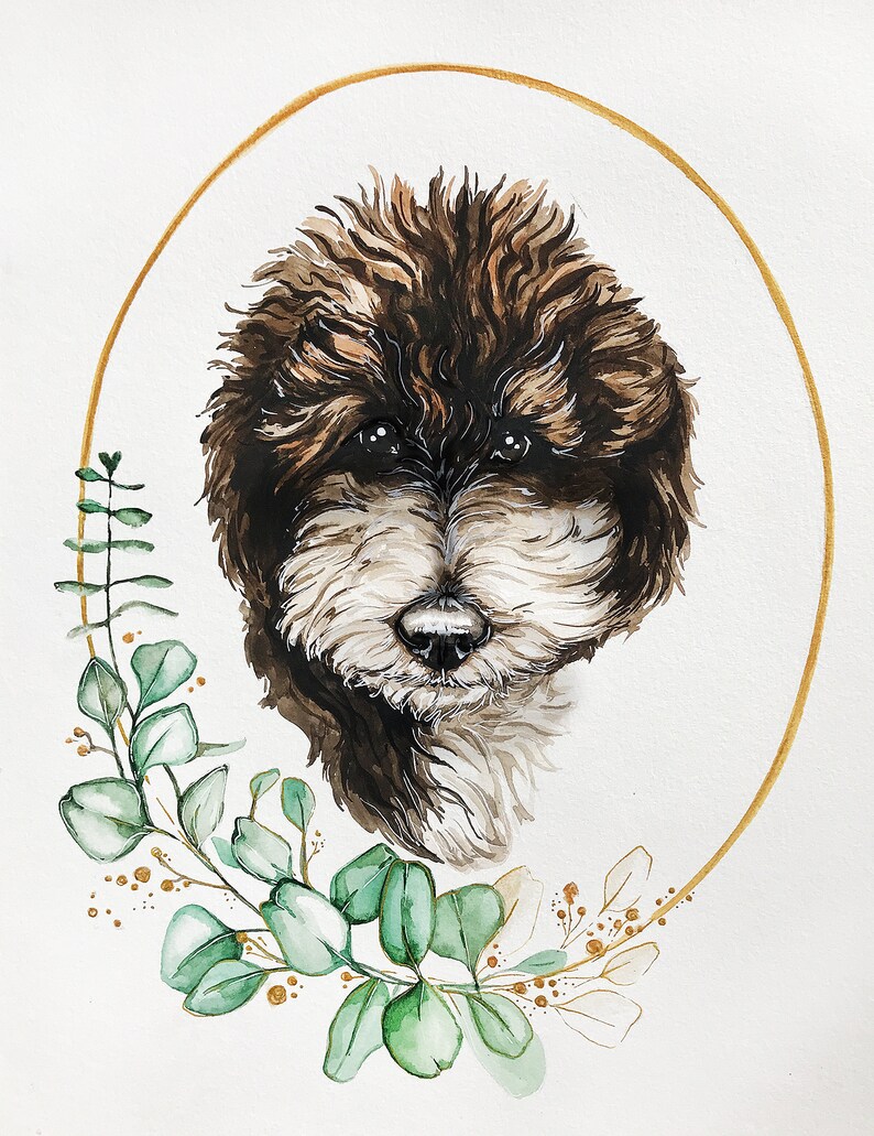 Custom Watercolor Pet Portrait: Handmade Dog or Cat Memorial image 9