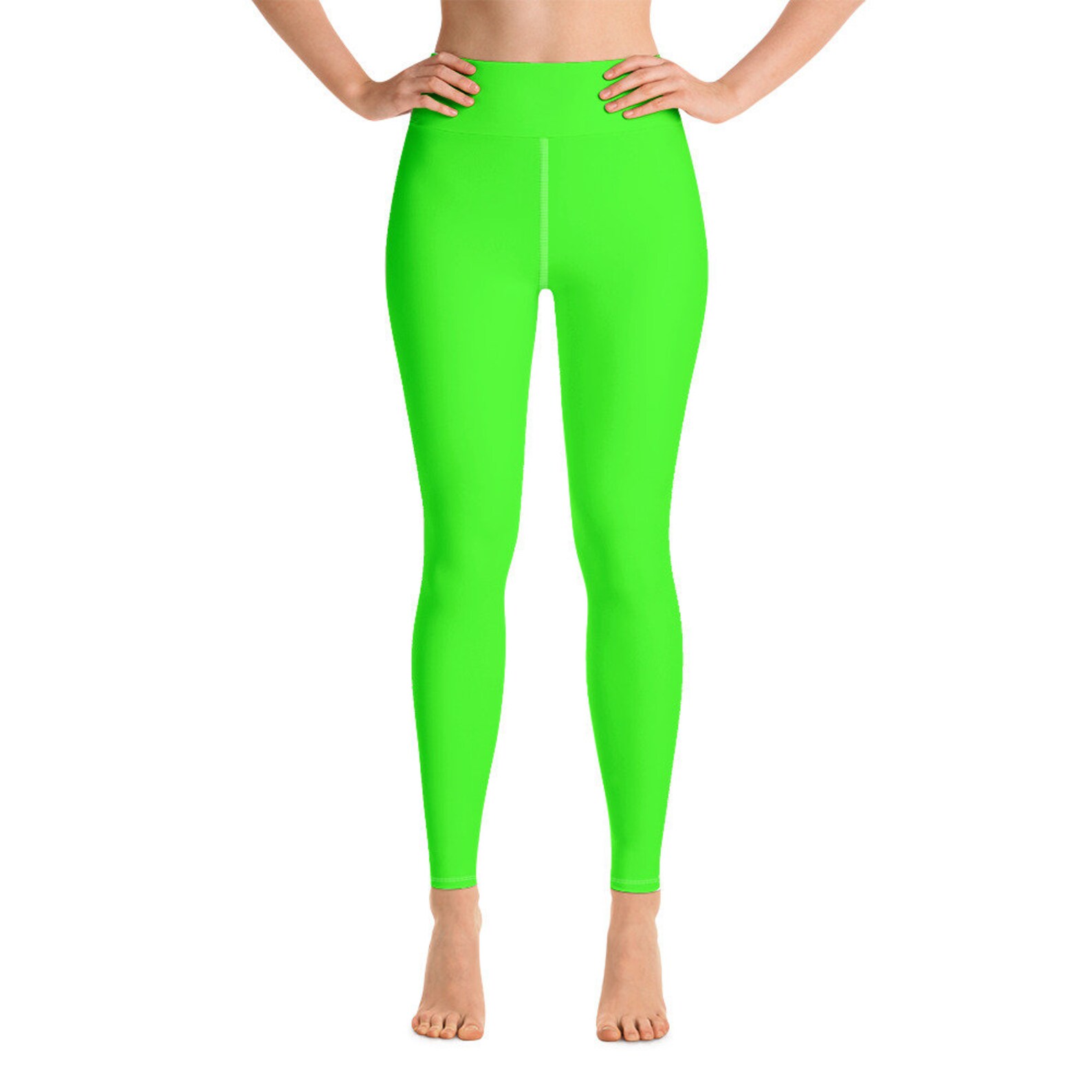 neon green yoga pants