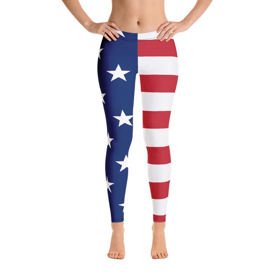 red and blue leggings